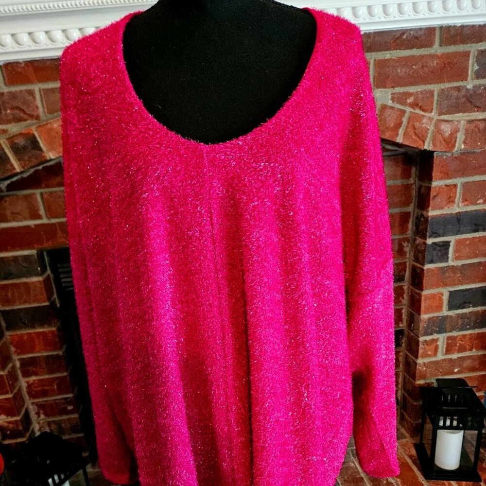 H&M Hot Pink Dress with Lining. Shimmers. Great Party Dress